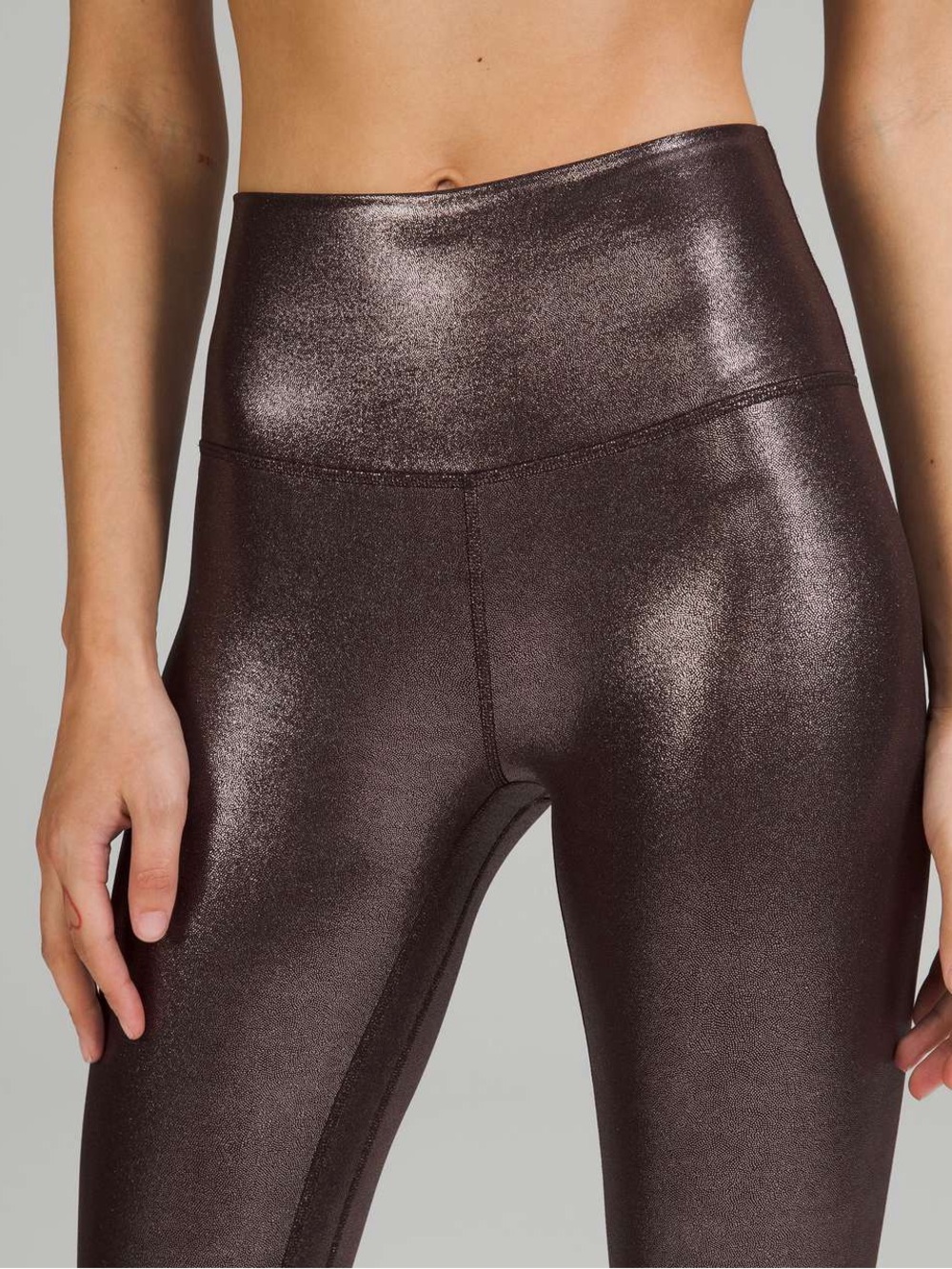 ✨ Lululemon Align High-Rise Crop 21" Radiate Foil Print French Press Size 12 - Picture 3 of 16